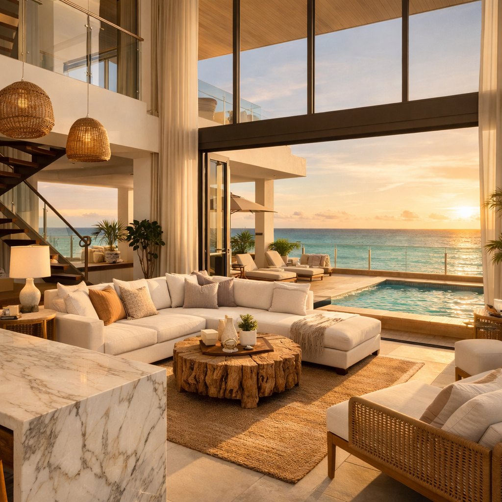 Three-Bedroom Beachfront Penthouse