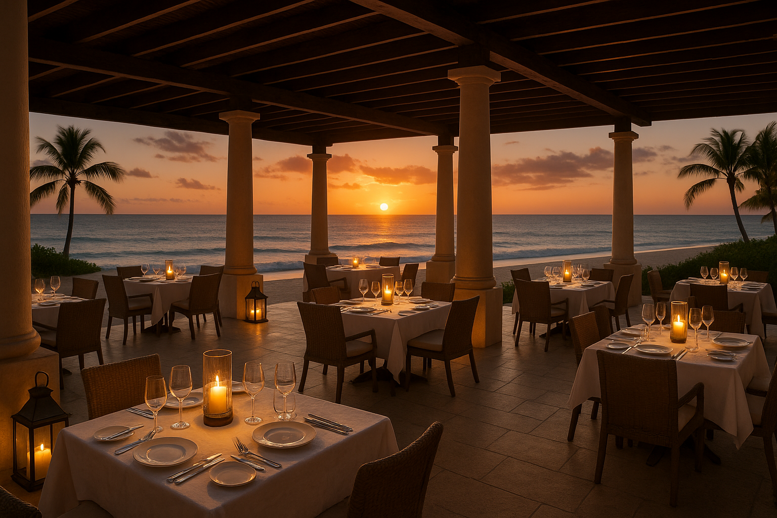 Open-air dining