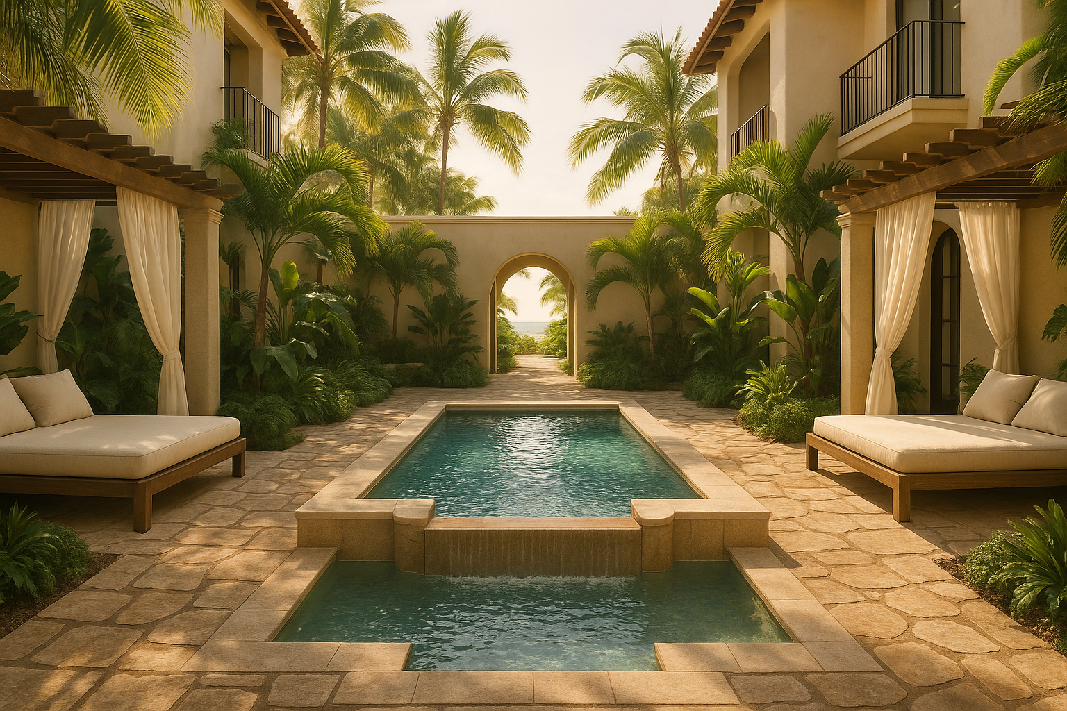 Beachfront spa